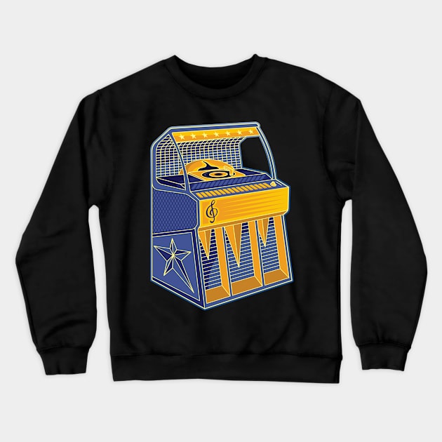 Retro Jukebox Crewneck Sweatshirt by sifis